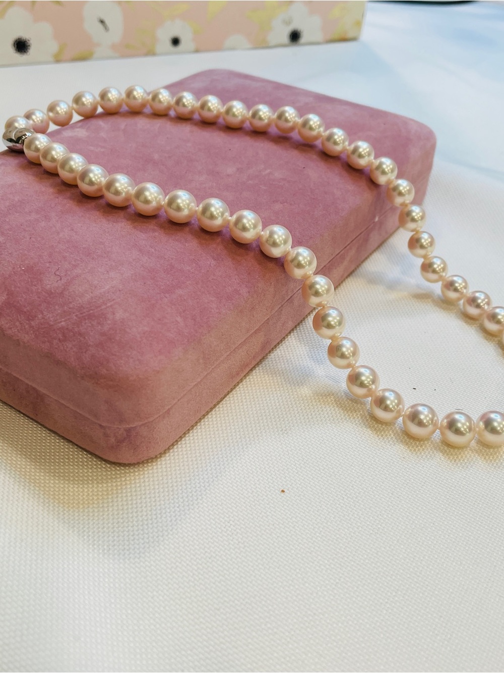 Tokyo Pearl Ginza White Pearl Strand Necklace 925 Sterling Silver Clasp